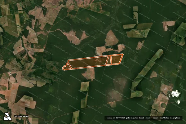 Imagem de satélite de FAZENDA SANTA EULALIA em NOVA UBIRATÃ - MT