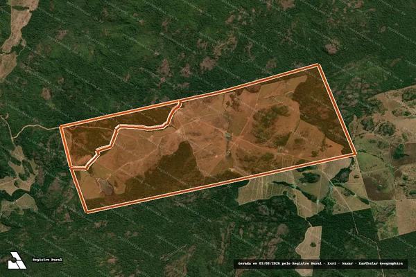 Imagem de satélite de FAZENDA MODELO em MARCELÂNDIA - MT