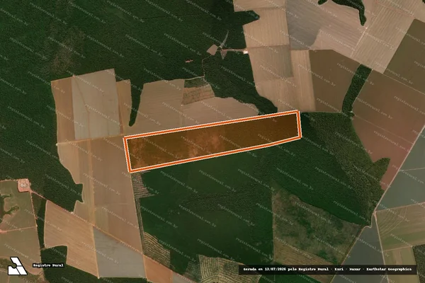 Imagem de satélite de Fazenda Tartaruga Lote 213 em PORTO DOS GAÚCHOS - MT