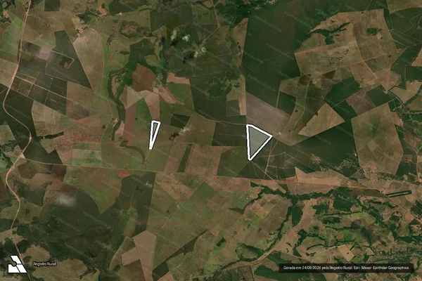Imagem de satélite de Fazenda Iguacu Parte em POXORÉU - MT
