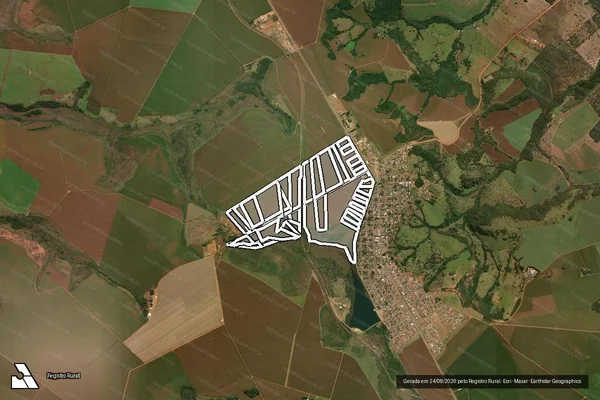Imagem de satélite de FAZENDA MODELO - MAT 5.109 A 5.113 em ALTO TAQUARI - MT
