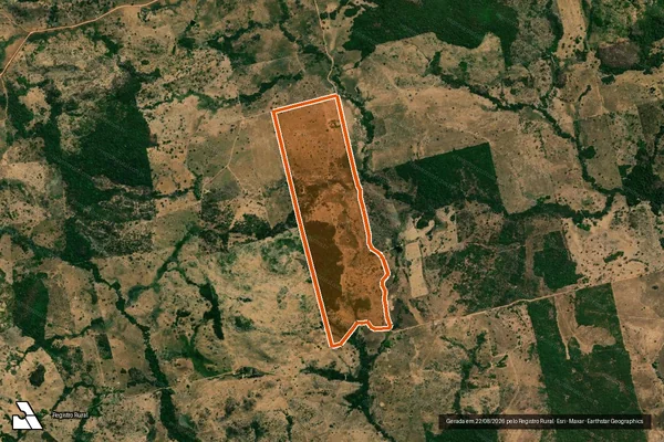 Imagem de satélite de Fazenda Bordin III em VILA RICA - MT