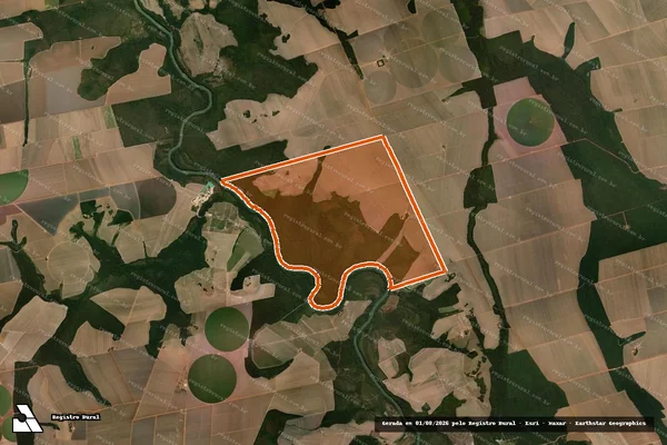 Imagem de satélite de FAZENDA MANOELLE em SORRISO - MT