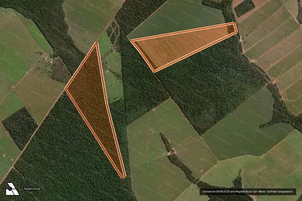 Imagem de satélite de FAZENDA ROSEMARY em PORTO DOS GAÚCHOS - MT