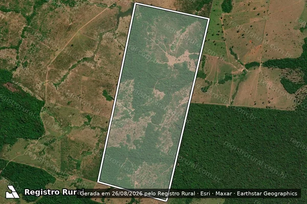 Imagem de satélite de FAZENDA 3F em JUARA - MT