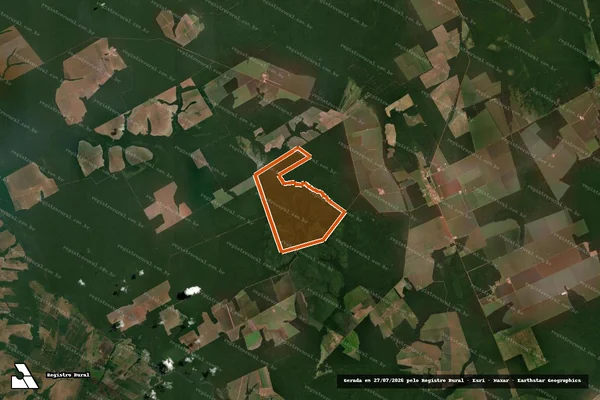 Imagem de satélite de FAZENDA KANGAIR em NOVA MARINGÁ - MT