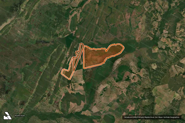 Imagem de satélite de FAZENDA SANTA ELVIRA em SANTO ANTÔNIO DO LEVERGER - MT