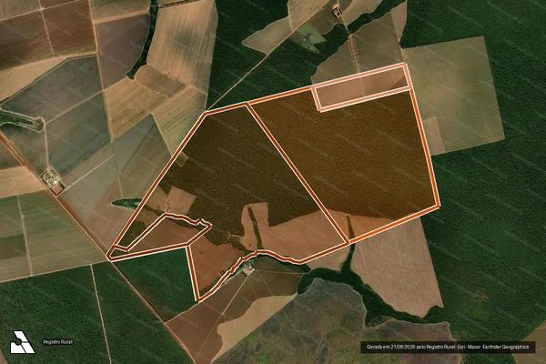 Imagem de satélite de FAZENDA BANDEIRANTE em SÃO FÉLIX DO ARAGUAIA - MT