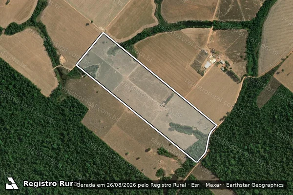 Imagem de satélite de CHÁCARA MACHADO II - LOTE AF 7/3A em ALTA FLORESTA - MT