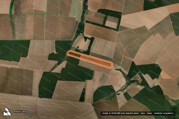 Imagem de satélite de FAZENDA VALE VERDE em CANARANA - MT