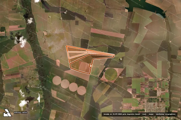 Imagem de satélite de LOTE RURAL Nº 01, FAZENDA CONTE em QUERÊNCIA - MT