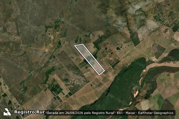 Imagem de satélite de Fazenda Fernanda em ARAGUAIANA - MT