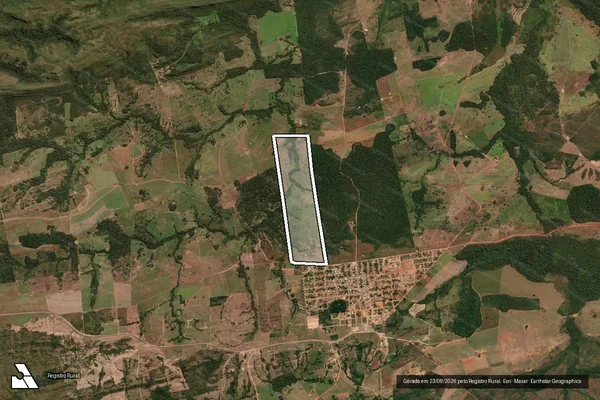 Imagem de satélite de Fazenda Queiroz em PLANALTO DA SERRA - MT