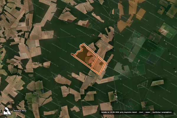 Imagem de satélite de FAZENDA BONANZINHA em SANTA CARMEM - MT