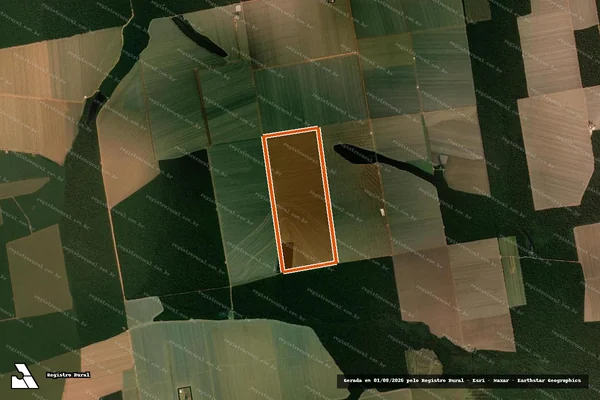 Imagem de satélite de LOTE 90 - GLEBA RIO FERRO em FELIZ NATAL - MT
