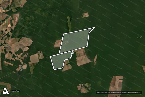 Imagem de satélite de FAZENDA CASULO em NOVA UBIRATÃ - MT