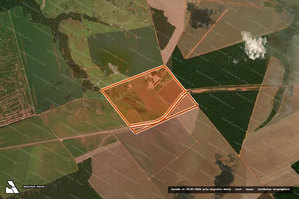 Imagem de satélite de Fazenda Sao Jorge I em SÃO JOSÉ DO RIO CLARO - MT