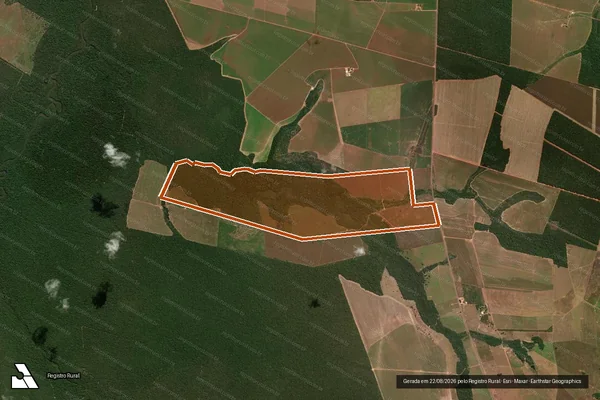 Imagem de satélite de FAZENDA PONTA VERDE em SÃO JOSÉ DO RIO CLARO - MT