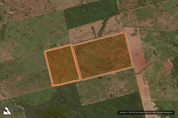 Imagem de satélite de Fazenda Vista Alegre em VILA RICA - MT