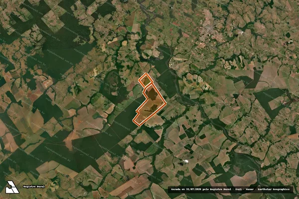 Imagem de satélite de FAZENDA PALOMA em JUARA - MT