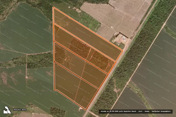 Imagem de satélite de Fazenda Flor De Liz em MATUPÁ - MT