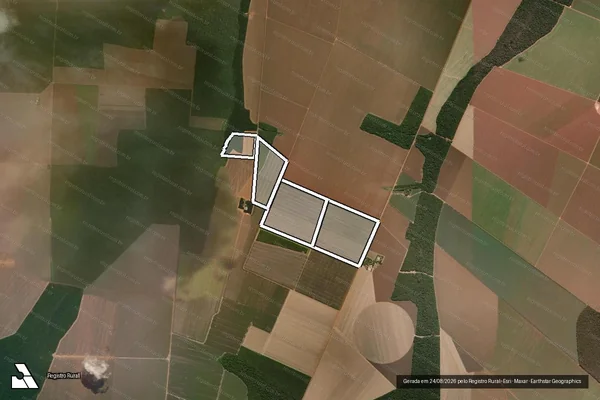 Imagem de satélite de Lote Rural Eldorado N 113 em TAPURAH - MT