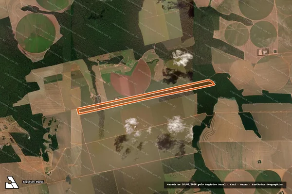 Imagem de satélite de Fazenda Celeste II em VERA - MT