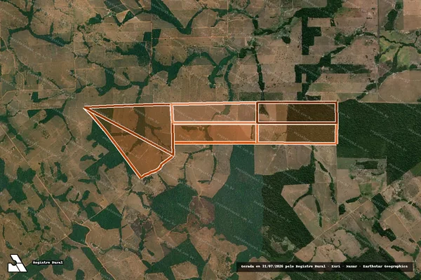 Imagem de satélite de Fazenda Viviane Gleba Juruena em JURUENA - MT