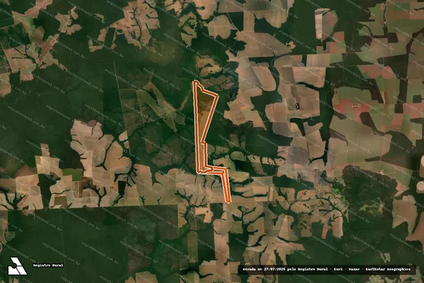 Imagem de satélite de Fazenda Sao Pedro em TAPURAH - MT
