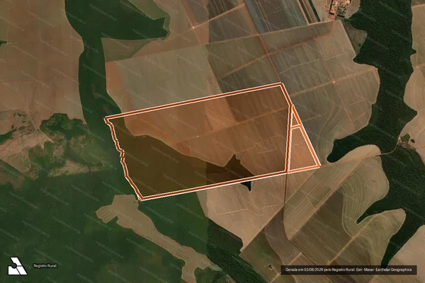 Imagem de satélite de Fazenda Santa Fe em SANTA RITA DO TRIVELATO - MT