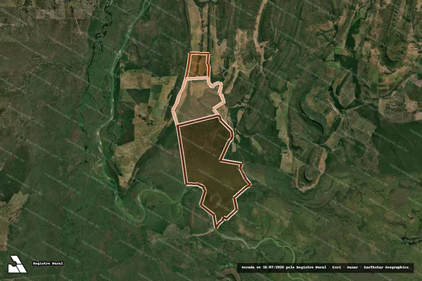 Imagem de satélite de Fazenda Atoledal em CÁCERES - MT