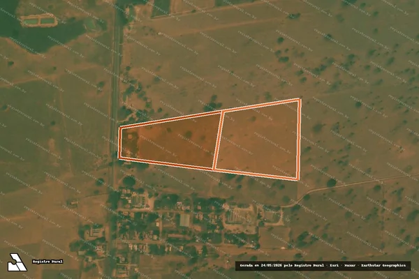 Imagem de satélite de Sitio São Manoel em CURVELÂNDIA - MT