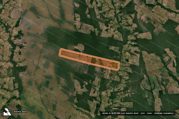 Imagem de satélite de FAZENDA NOSSA SENHORA APARECIDA em LAMBARI D'OESTE - MT