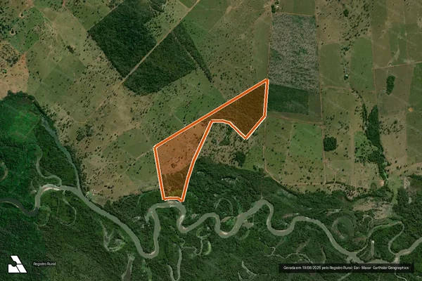 Imagem de satélite de Sitio Capao Verde em GLÓRIA D'OESTE - MT