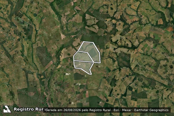 Imagem de satélite de Fazenda Bom Pastor em CÁCERES - MT