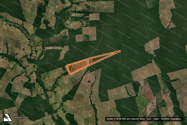 Imagem de satélite de Fazenda Santo Antonio em Cáceres - MT