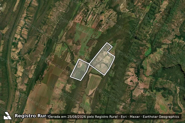 Imagem de satélite de Fazenda Chaparral em CÁCERES - MT