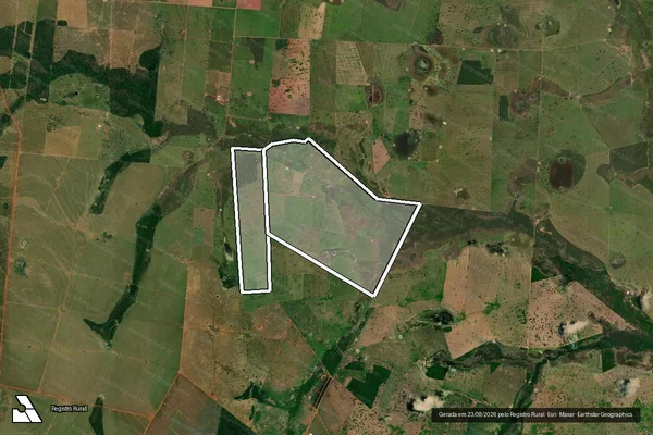 Imagem de satélite de FAZENDA CINCO ESTRELAS I em CÁCERES - MT