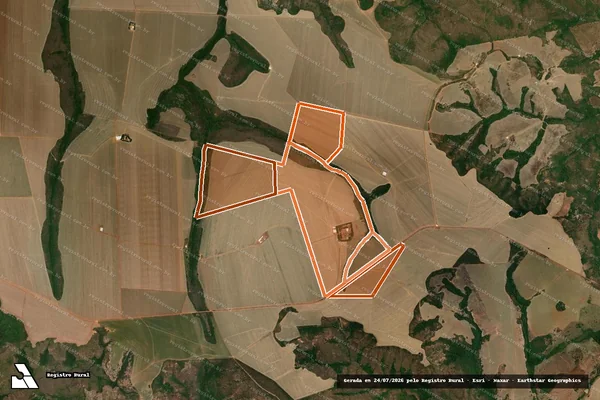 Imagem de satélite de Fazenda Bariri em GUIRATINGA - MT