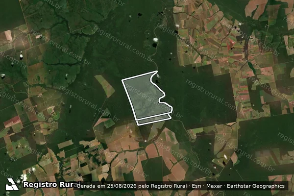 Imagem de satélite de FAZENDA CUNHATAI IV em SÃO JOSÉ DO RIO CLARO - MT