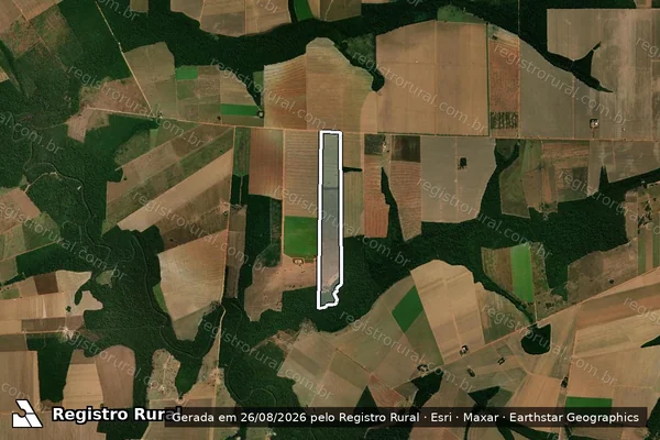 Imagem de satélite de SITIO 02 IRMÃO em ITANHANGÁ - MT