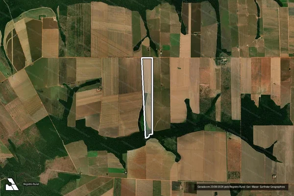 Imagem de satélite de Sitio Oliveira em ITANHANGÁ - MT