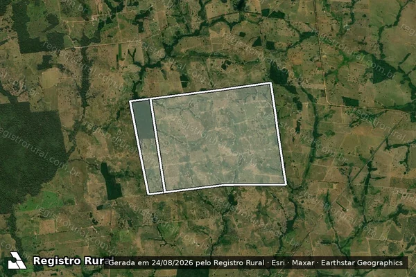 Imagem de satélite de FAZENDA ESTANCIA OLINDA em ARAPUTANGA - MT