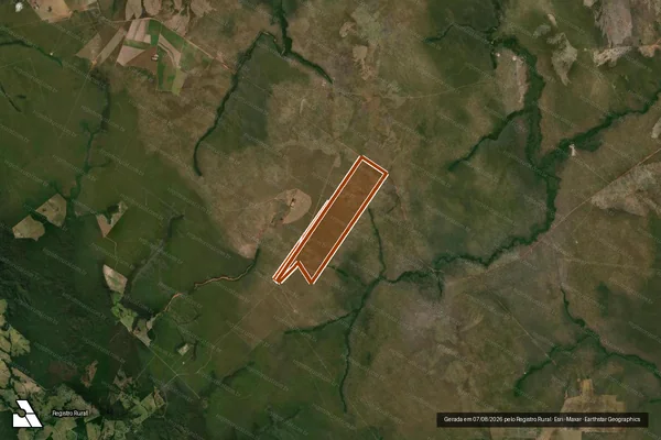 Imagem de satélite de Lote Jose Piratininga Mat 6732 em CONQUISTA D'OESTE - MT