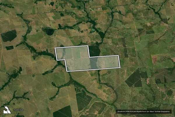 Imagem de satélite de Fazenda Nova Vida em SÃO JOSÉ DOS QUATRO MARCOS - MT