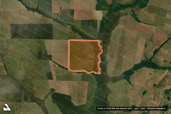 Imagem de satélite de Fazenda Nova Terra Rio Dos Bugres em DENISE - MT