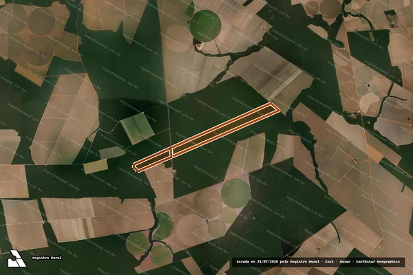 Imagem de satélite de FAZENDA CANARIO NEGRO II em VERA - MT