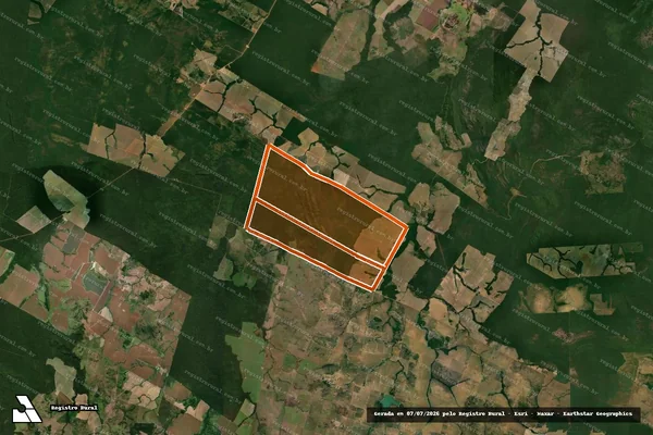 Imagem de satélite de Fazenda Lagoa Dourada em PEIXOTO DE AZEVEDO - MT