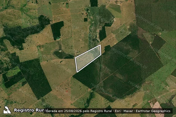 Imagem de satélite de ESTANCIA LUAR DO SERTAO em GLÓRIA D'OESTE - MT
