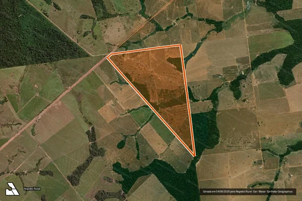 Imagem de satélite de FAZENDA MOREIRA DOS SANTOS em ALTA FLORESTA - MT